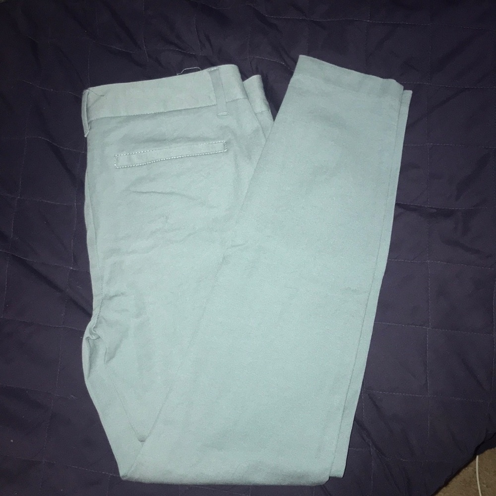 Light blue dress skinny pants
